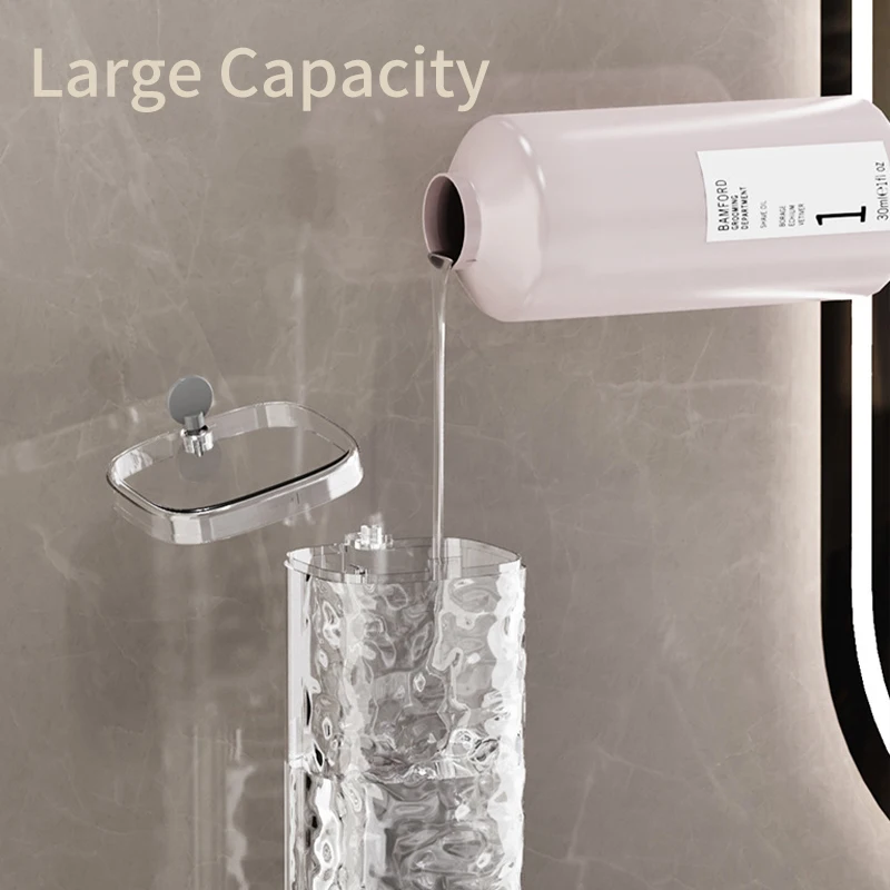 450ml New Transparent Liquid Soap Dispenser Wall-mount Bathroom Accessories Lotion Soap Container for Home Decor