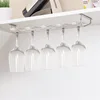 New Red Wine Glass Goblets Hanger Rack Upside Down Stemware Home Bar Pub Holder Stainless Steel Shelf Organizer Dish Rack 4