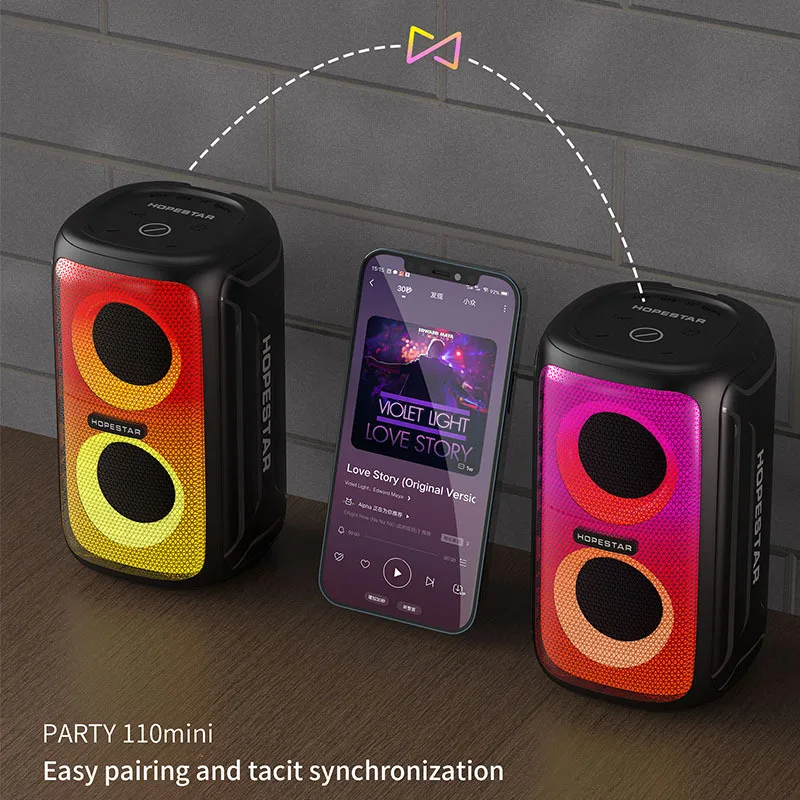 

Беспроводной Bluetooth-сабвуфер Party110mini, 80 Вт