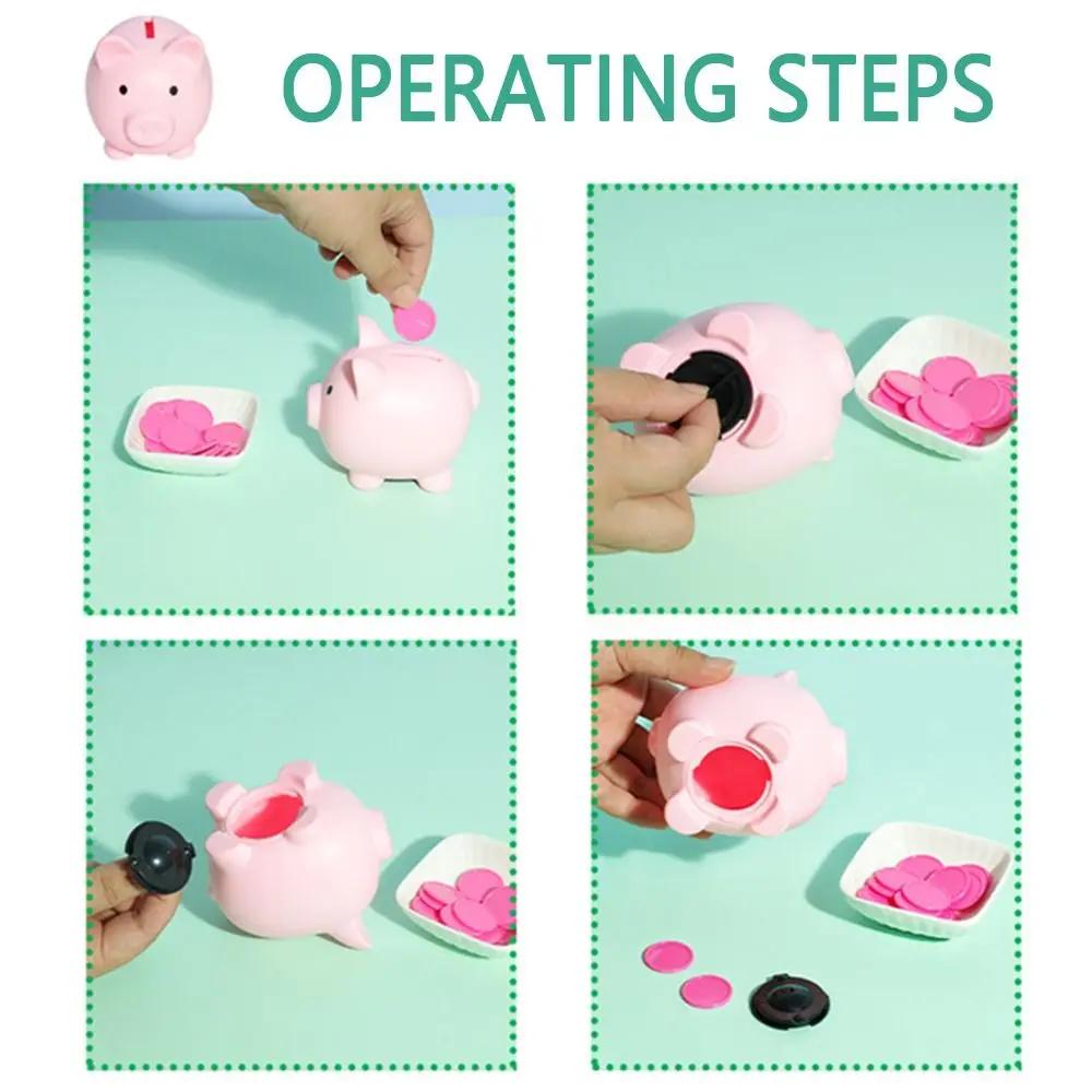 Creative Piggy Bank Color Matching Toys Colorful Plastic Cute Piggy Bank Money Boxes Decorative Color Matching