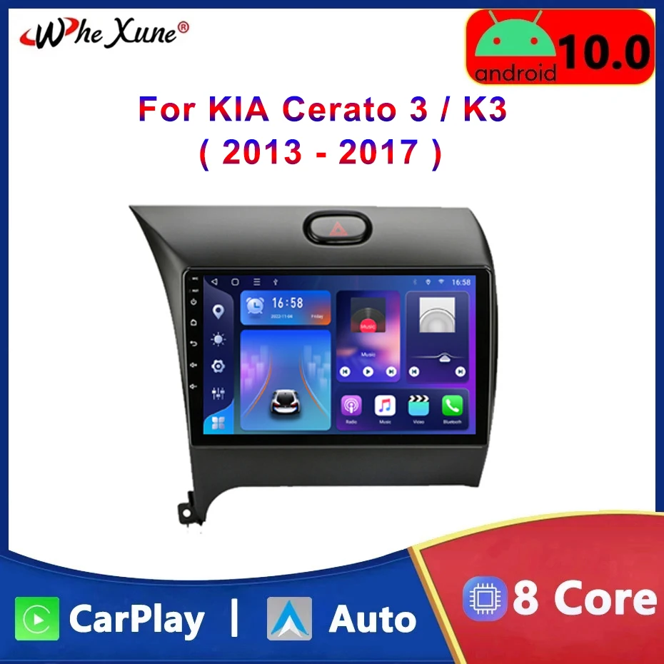 

2Din Car Radio For KIA K3 Cerato 3 Forte YD Tuner 2013 - 2017 Multimedia Player Navigation Auto Stereo Carplay Android Receiver