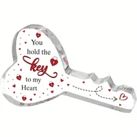 Valentines Day Gifts for Her Him, Key-shaped Plaque Gifts for Boyfriend Girlfriend 1