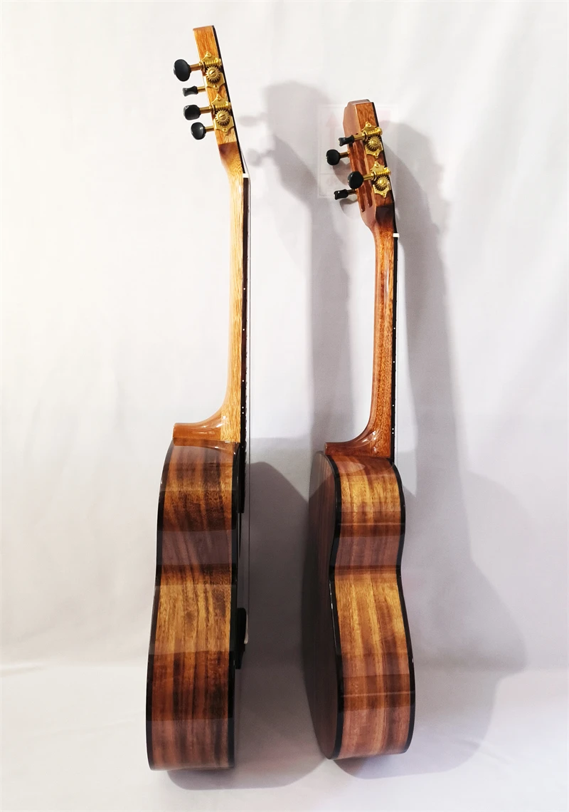 Concert And Tenor Tiki Brand Solid Wood Ukuleles ukulele set