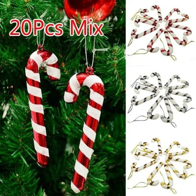 

10/20Pcs Christmas Candy Tree Hanging Ornaments Home Party Decoration Merry Christmas Random Mix Color Christmas Decorations