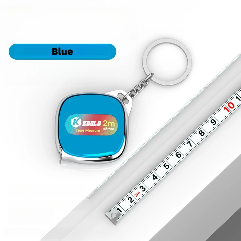Mini Colorful Tape Measure 2M Metric Gift Keychain Portable Body Measuring Tool Creative Home Use Sewing Craft Ruler