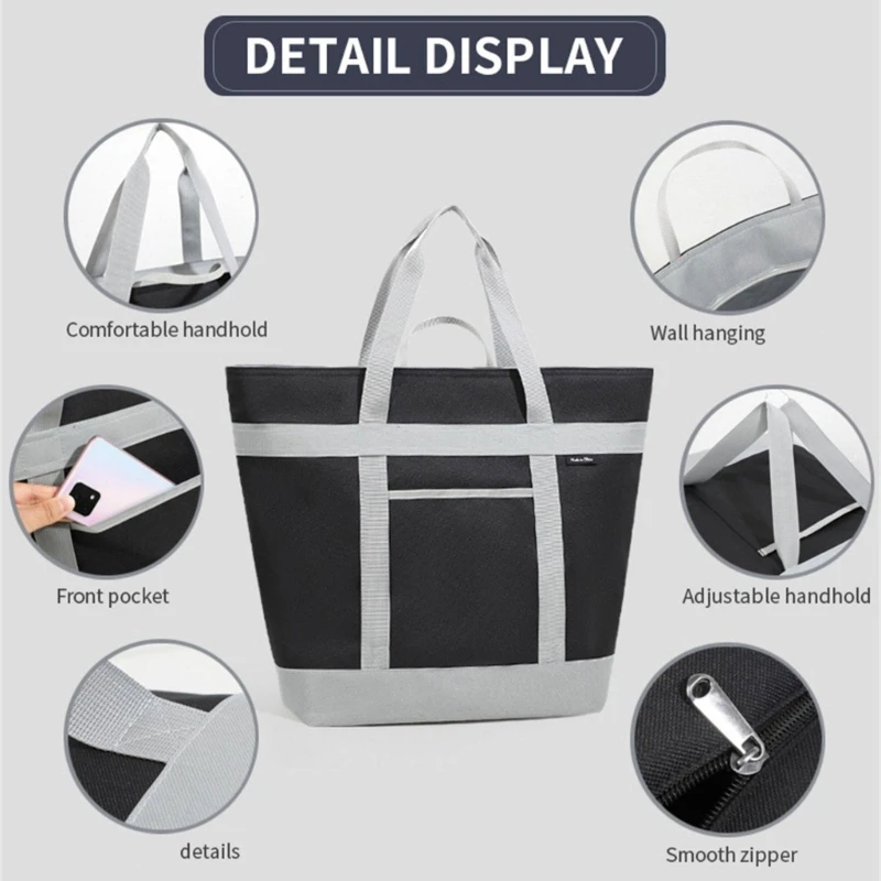 Soft Insulated Bag Large Capacity Cooling Handbag Convenient and Stylish Insulation Shoulder Bag for Outdoor Activities