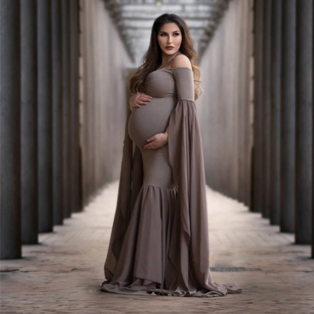 

Maternity Clothes Pregnant Women For Photo Shoot Dresses Costume Elegant Gown Matemity Clothing Photography Vestidos Sukienka