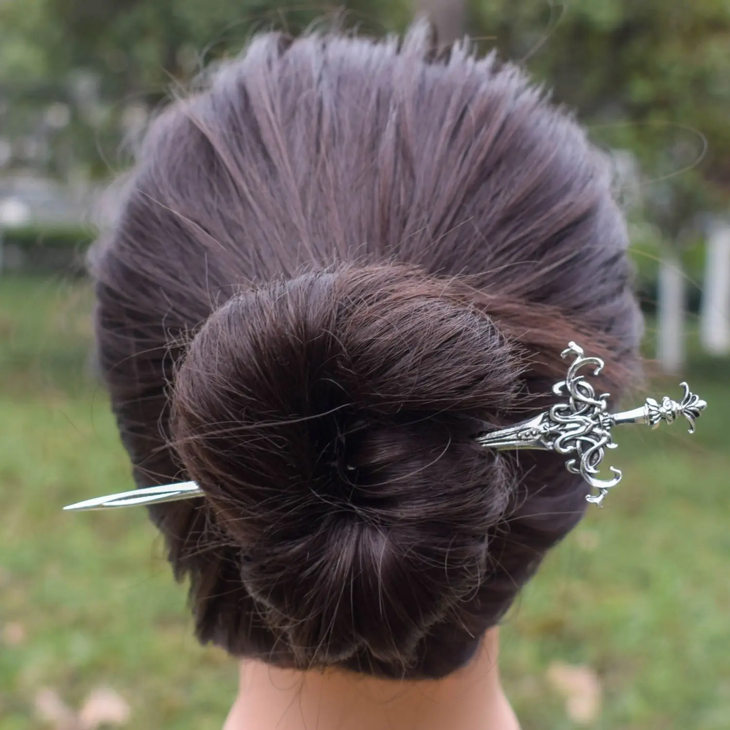 1pc Punk Retro Stil Nische Design Antike Schwert Haarnadel frauen Brötchen Haar Haarnadel Strand Party Modische Kopfbedeckung souvenir – Detail 4