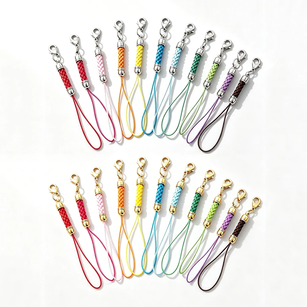 5/10 Stück Schlüsselband mit Springring, Lanyard, Lariat-Riemen, Kordel für DIY-Schlüsselanhänger, Anhänger, Bastelzubehör, Schmuckherstellung, Großhandel