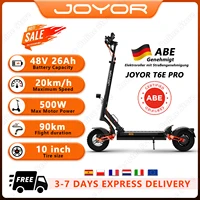 Trottinette électrique pour adultes JOYOR T6E PRO (ABE) 48V26AH avec clignotants avant et arrière, pneus de 10 pouces, homologuée pour la route allemande 1