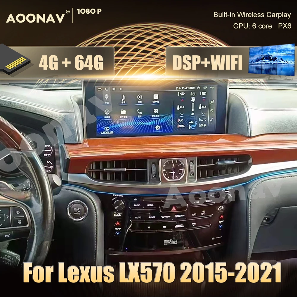 Wifi Wireless Carplay Decoder Android Auto For Lexus Is250 Is400 Ix570