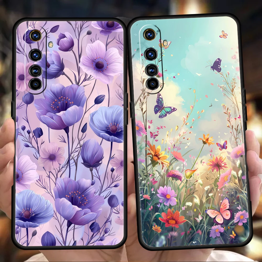Floral Soft TPU Phone Case with Protective Cover