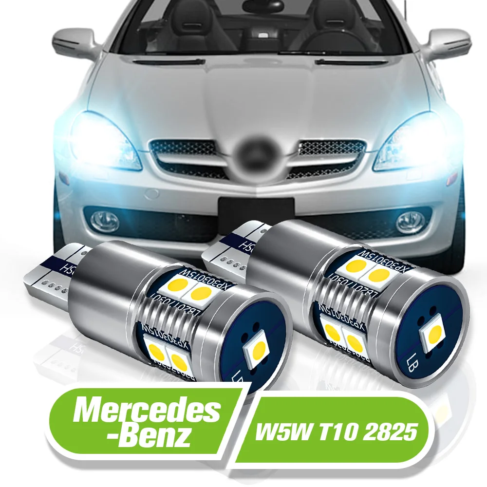 

For Mercedes Benz R171 R172 CL203 C209 A209 C219 X164 X166 X204 R230 R199 CLK SL LED Parking Light W5W T10 2pcs Clearance Lamp