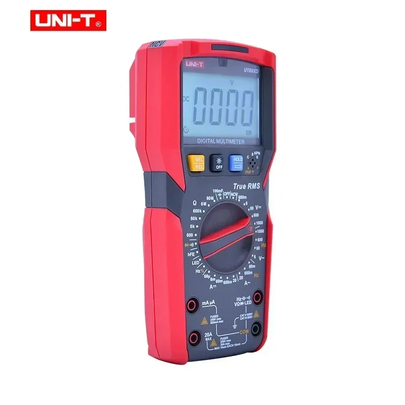 

UNI-T UT89XD TRMS Digital Multimeter Tester Ac Dc Voltmeter Ammeter Capacitance Frequency Resistance Tester with LED Testing