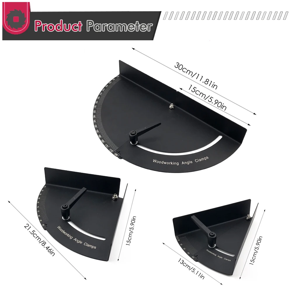 22.5&deg;-180&deg; Degree Adjustable Angle Finder Protractor Woodworking Angle Clamp Woodworking Stainless Steel Protractor