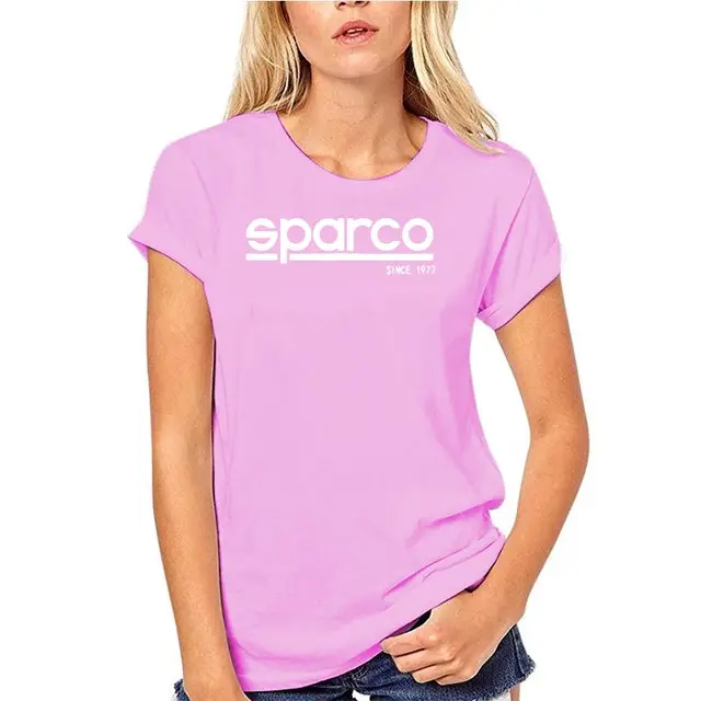 New Anti Pollution t shirt Sparco Corporate Charcoal t shirt Classic Printing Washable Breathable Reusable t shirt Pink