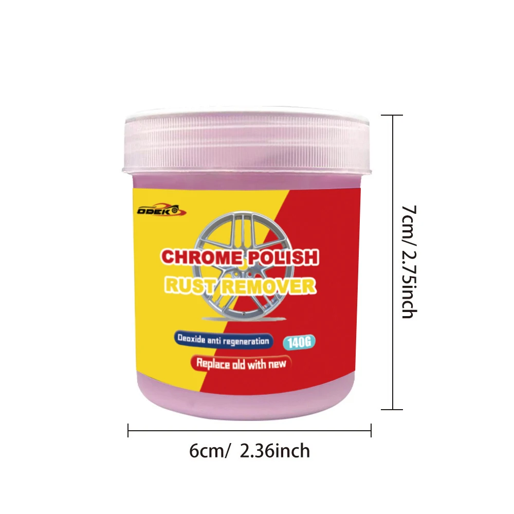 Car chrome-plated repair paste metal polishing rust removal 140g