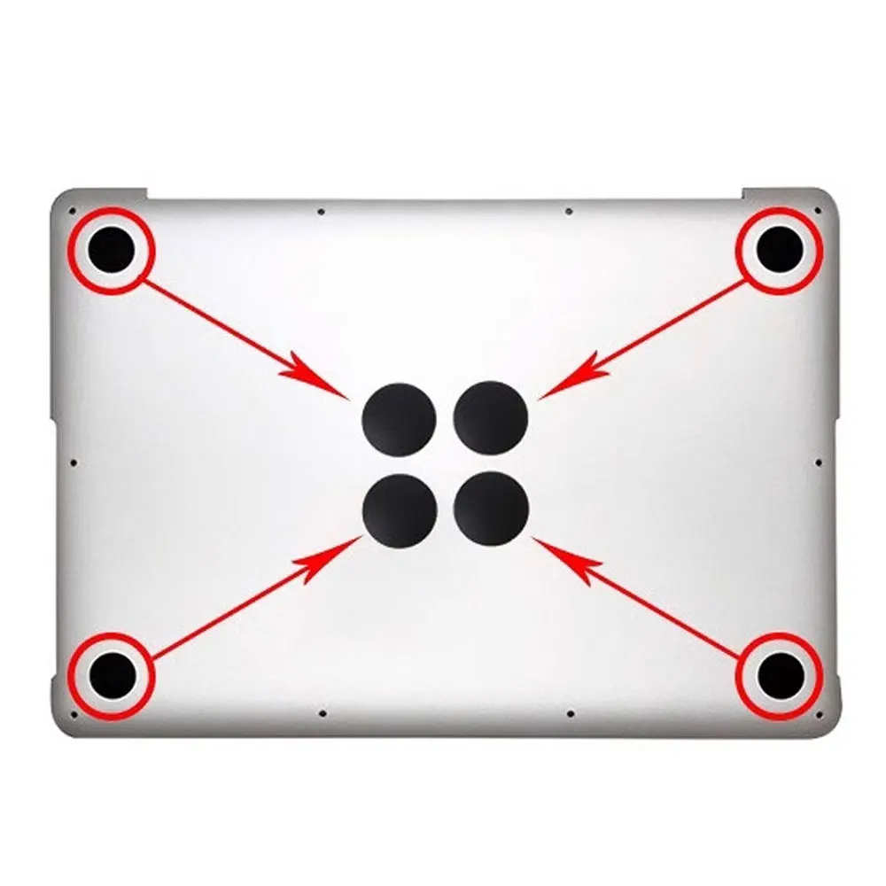 Laptop Foot Pad JCD 4pcs/set Bottom Case Rubber Feet For Macbook Pro Air A1278 A1286 A1297 A1465 A1466 A1398 A1425 A1502 A1534 A1706 A2442 A2681