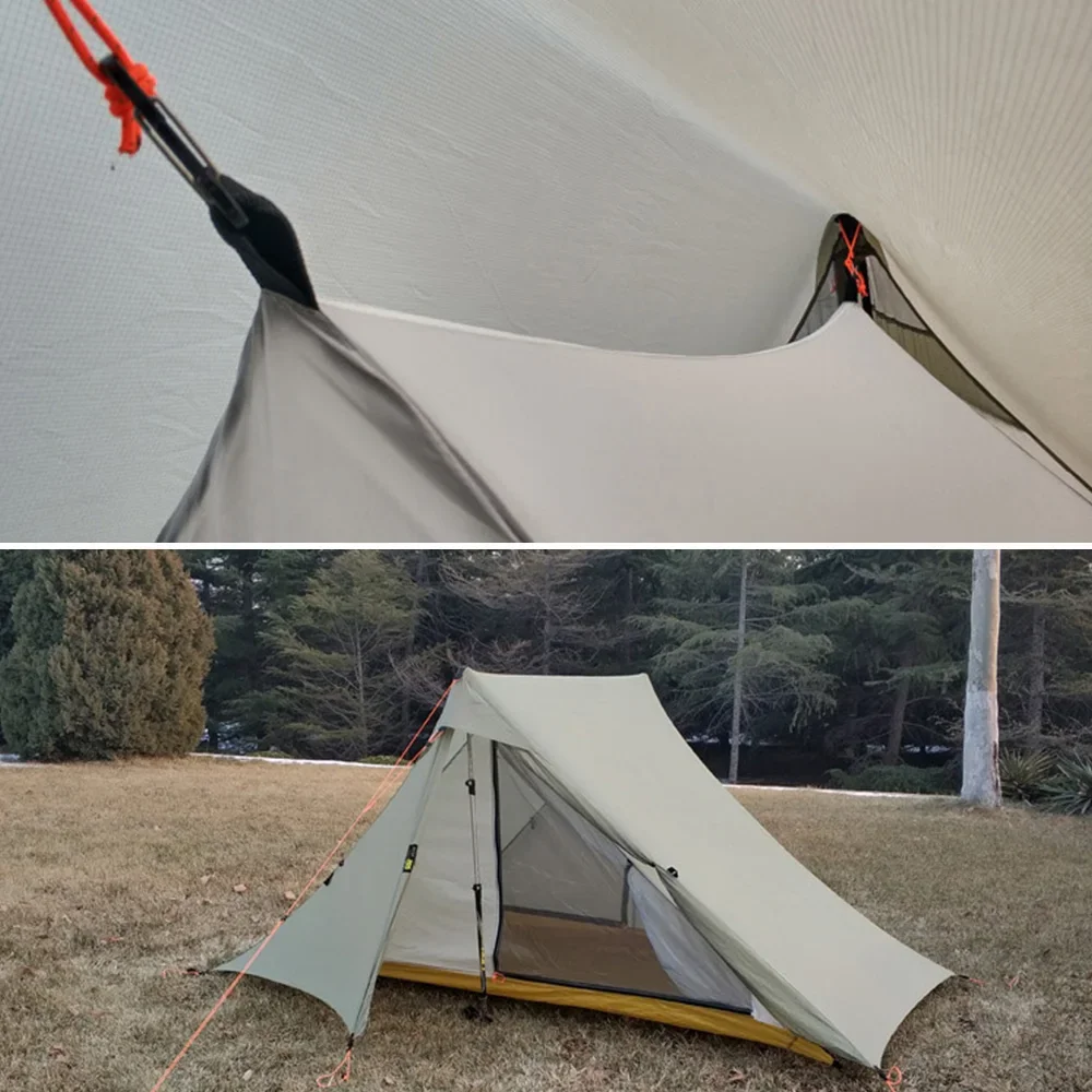 2 Person Professional Waterproof Two-sided 20D Silnylon Tent 5