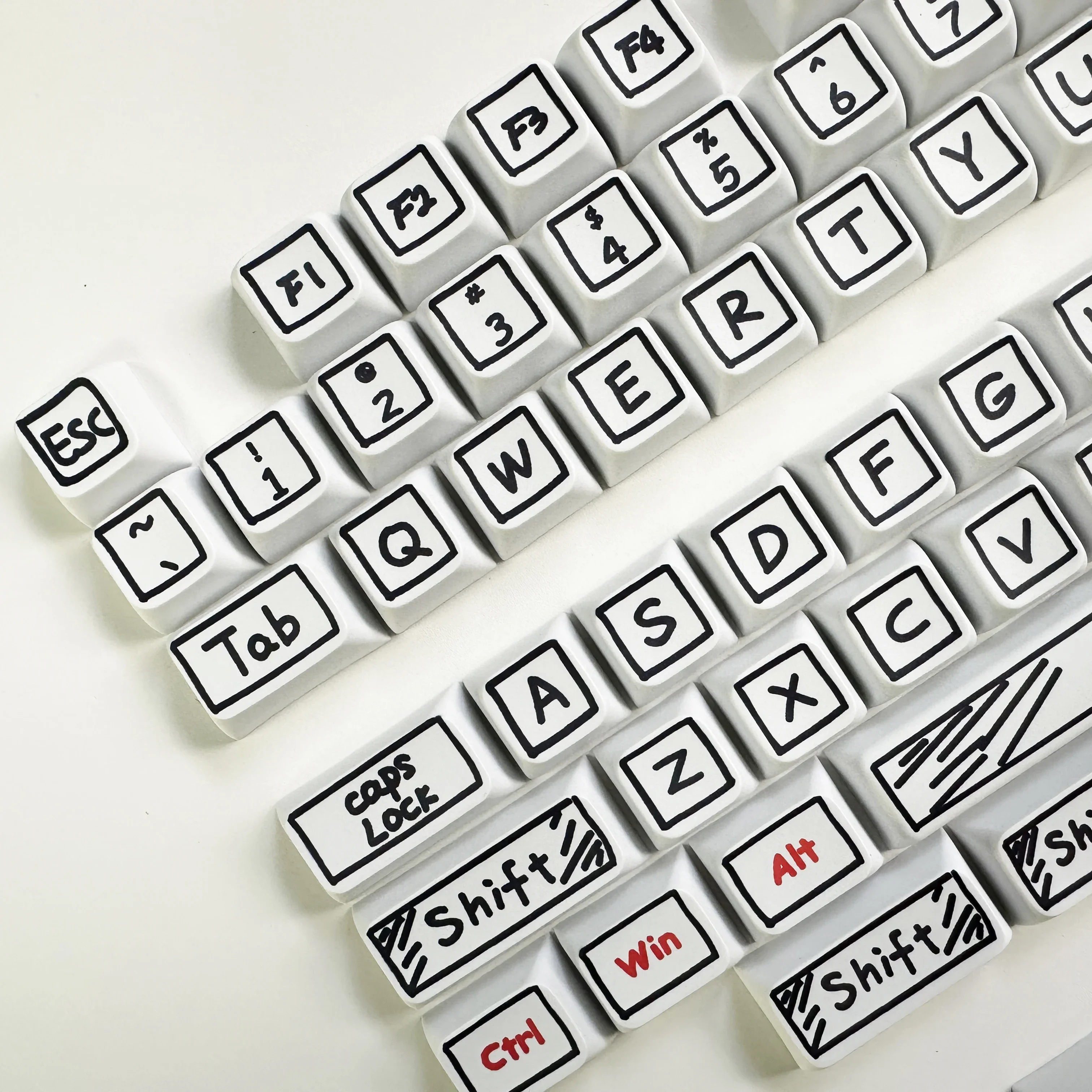 125키 XDA 프로파일 그래피티 테마 키캡 PBT 염료 승화 맞춤형 DIY 키캡 게이밍 기계식 키보드 MX 스위치용