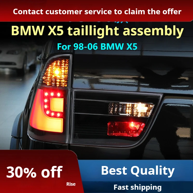 

Автомобильные фары для 98-06 BMW X5 задняя фара в сборе, рандомные противотуманные фары, сигналы поворота, фонари заднего хода, модификации e53