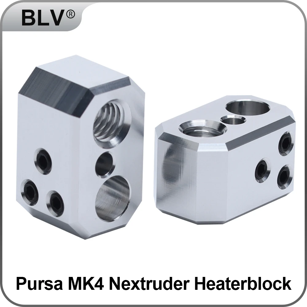 

BLV® Pursa MK4 Nextruder heaterblock alluminium block for the Hotend assembly dedicated for printers using Nextruder