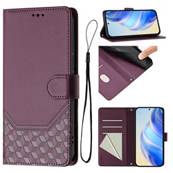 Premium 3D Leather Wallet Phone Case with Card Slots and Stand Functionality for Huawei Nova 9 (YB-FC-wine red)