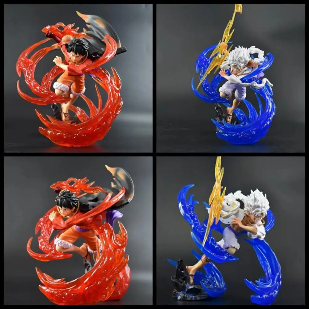 

Bandai One Piece Gk Series Standing Ghost Island Flowing Cherry Lightning Nica Luffy Figures Toy Model Collectibles New Original