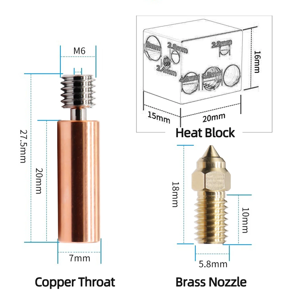 Hotend Per Neptune 4 Plus/Max - Kit Con Ugelli 0.6mm, 0.8mm, 1.0mm, Per Stampanti 3D - Foto 7