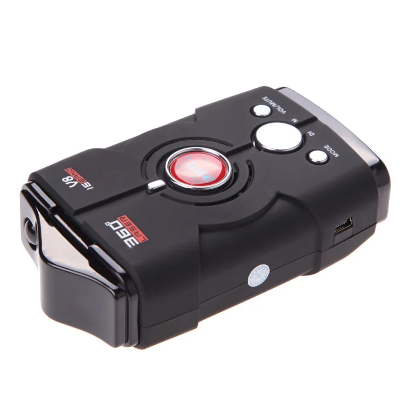 Car Recorder Rad Detector V8-Plush Auto Voice Alert Warning Support X K Ka Ku Anti Laser Full Band English or Russian Voice