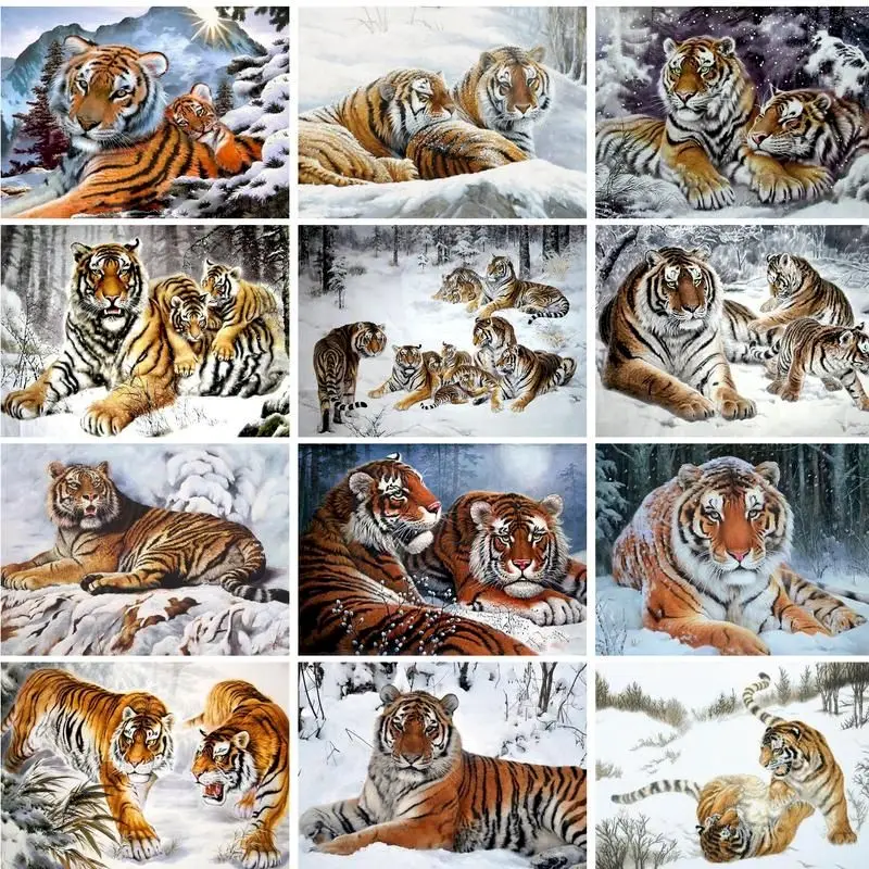 Gatyztory Modern Painting By Numbers For Adults Coloring On Numbers