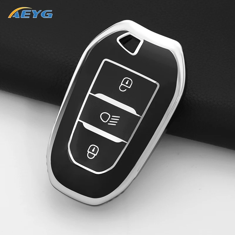 Key Case Cover TPU For Peugeot 308 408 508 2008 3008 4008 5008 For Citroen C4 C6 C3-XR Picasso Grand DS DS5