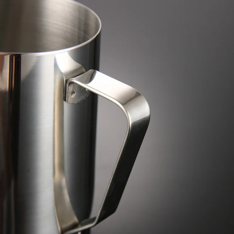 100ml-1500ml 스테인레스 스틸 우유 Frother 냄비 당겨 꽃 컵 에스프레소 커피 투수 바리 스타 공예 커피 라떼 우유 꽃 컵