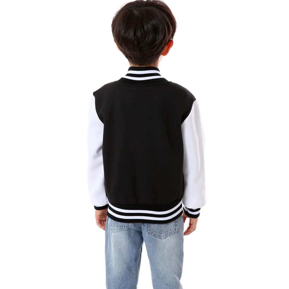 Baseball Jackets Childrens Kids Boys Girls Cardigan Casual Sweatshirts Sportswear Coat Outfit 2021 New Spring Autumn