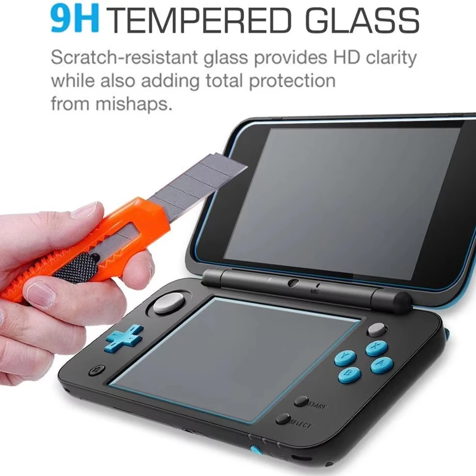 Tempered Glass Screen Protector for Nintendo 2DS XL