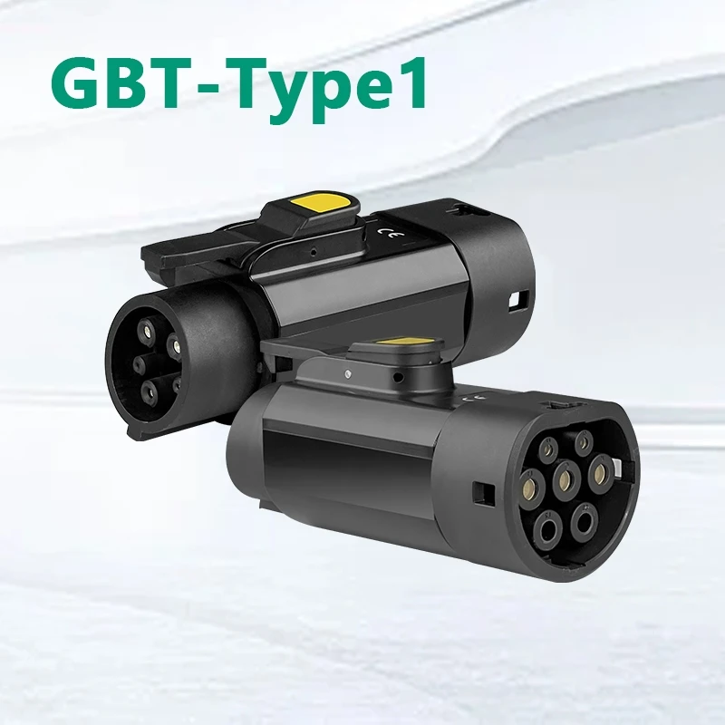 GBT To Type1 Adapter 32A 7.2kw GB/T Female Plug with Type 1 Female Converter J1772 Electric Car For Ford Chevrolet Tesla