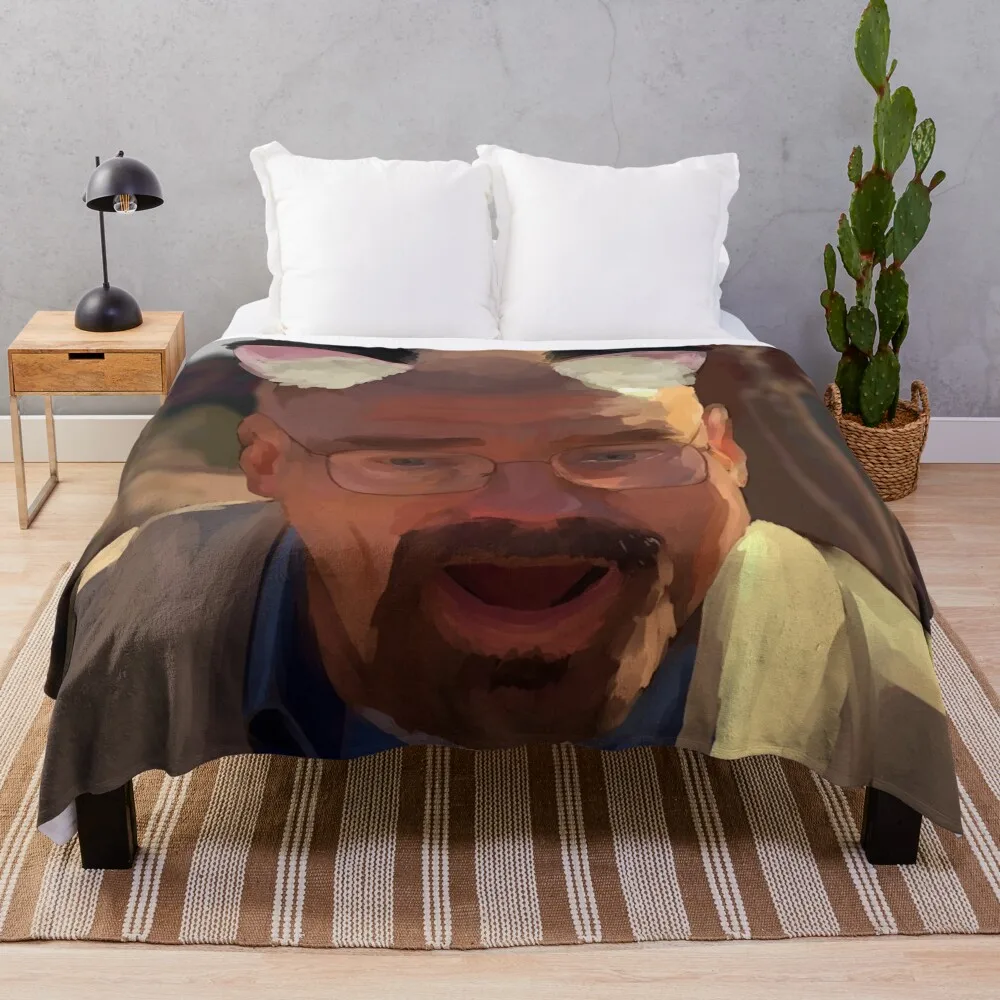Catboy Walter White Painting Throw Blanket Coperte Decorative Del Venerdì Cosplay Anime