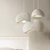 Wabi-Sabi Led Pendant Lights Japanese Bread Resin Hanging Lamp Dining Room Home Decor Coffee Loft Creative Luminaire Suspendu 2