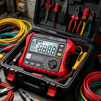 HABOTEST Digital RCD Leakage Tester Earth Loop Resistance Analyzer
