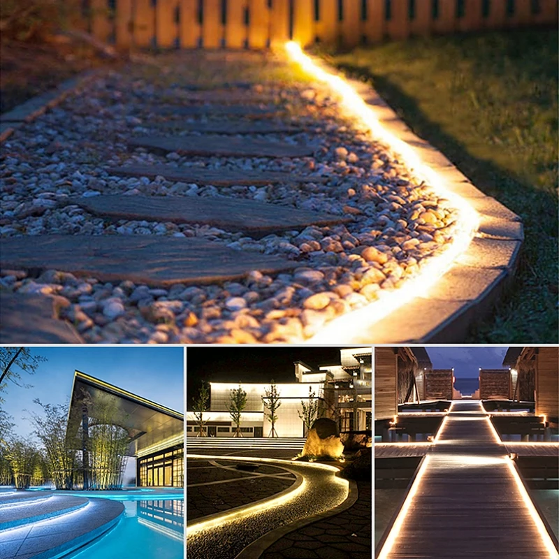 Striscia Luminosa Solare Esterna 10M - 200 LED IP68, Con Telecomando E Timer, Bianco Freddo - Foto 2