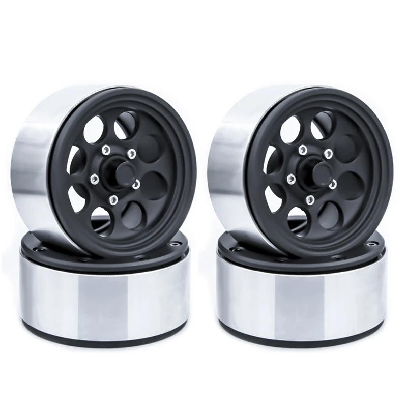 

New 4pcs 1.9 Aluminum Alloy Beadlock Wheels Rims for 1/10 RC Crawler Axial SCX10 II 90046 AXI03007 Traxxas TRX4 D90