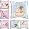 S_Sugarbunnies Anime Pillow Covers Cartoon Sofa Decorative Home Double-sided Printing Short Plush Cute Cushion Cover 1