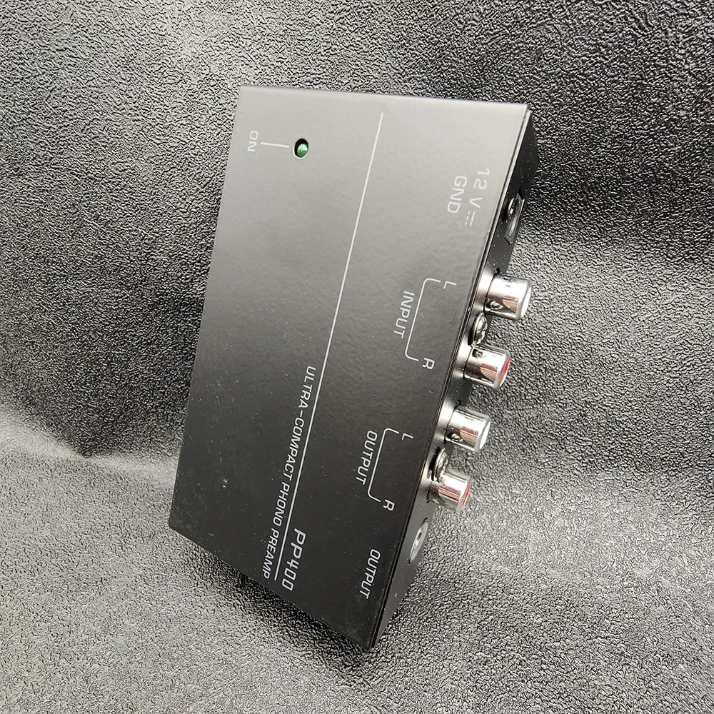 미니 PP400 EU US 플러그 앰프, 울트라 컴팩트 포노 프리앰프, 오디오 앰프 앰프, 2xRCA 입력, 2xRCA 1/4 인치 TRS 출력