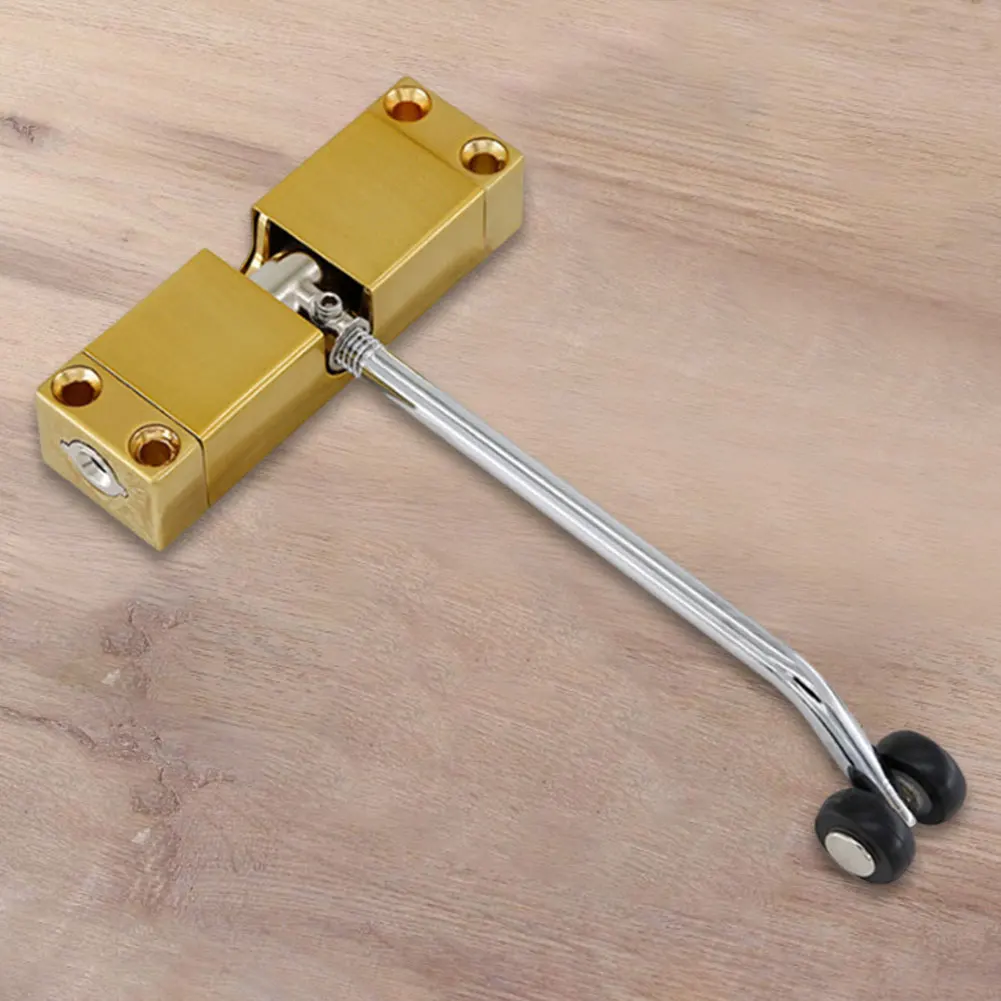 Adjustable Automatic Spring Door Closer Stainless Steel Surface Door Closers Punch-Free Cushioning Light Closers Silent