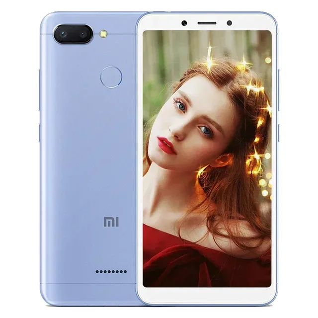 Original Xiaomi Redmi 6 4GB 64GB 13000mAh 6.6 pouces celular googleplay empreinte digitale octa-core Global Rom 4G Smartphone 4