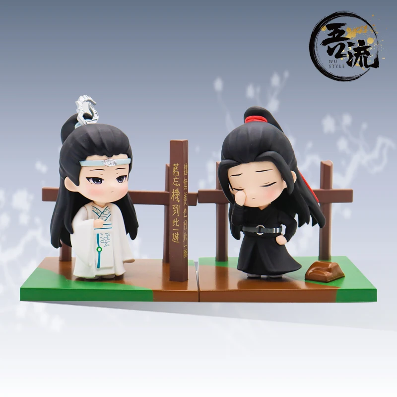 TANSHOW Mo Dao Zu Shi Figure Wei Wuxian LAN Wangji Q Version Mini Anime  Action Figurine Creative Gift Toy 4 Inch Ornaments Exquisite (Wei Ying)