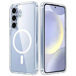 Crystal Clear Magnetic Shockproof Case with Magsafe Compatibility - Galaxy S25 Ultra (Clear)
