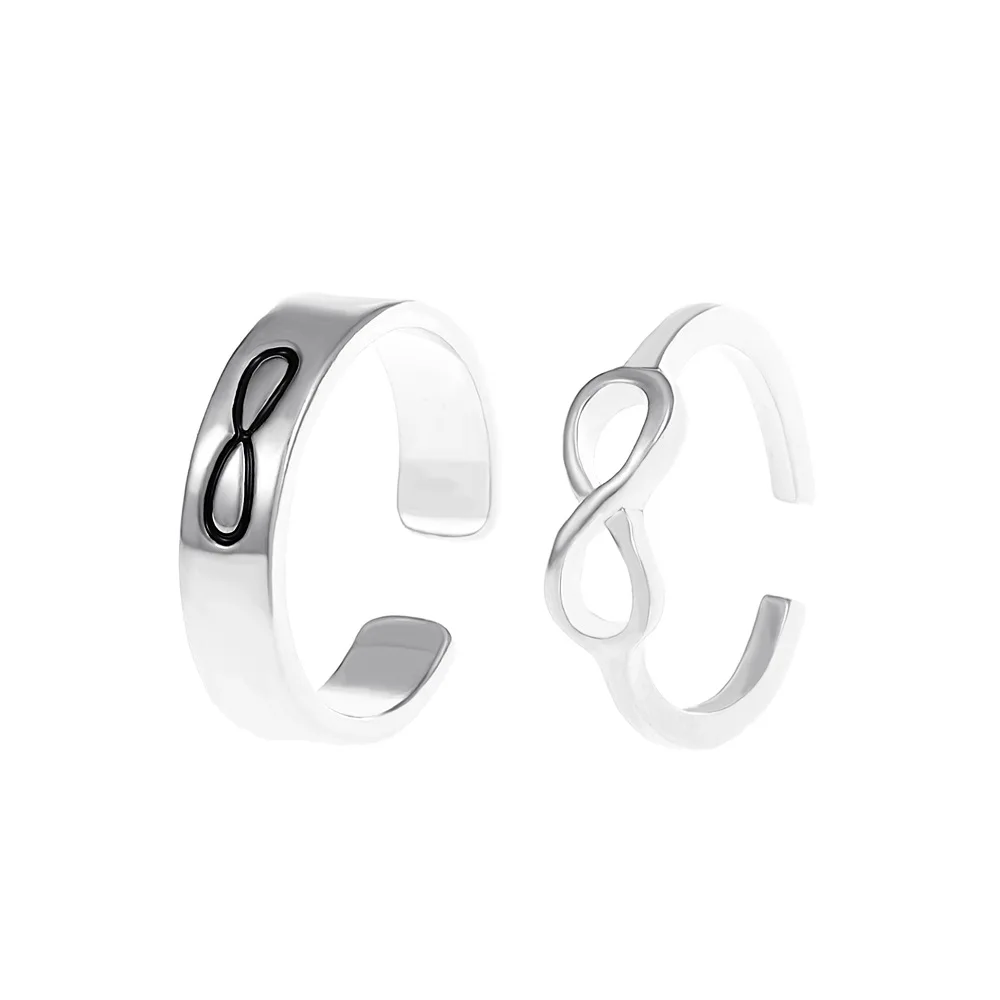 Black Infinity Titanium Wedding Ring bk33 – Titanium Rings Studio