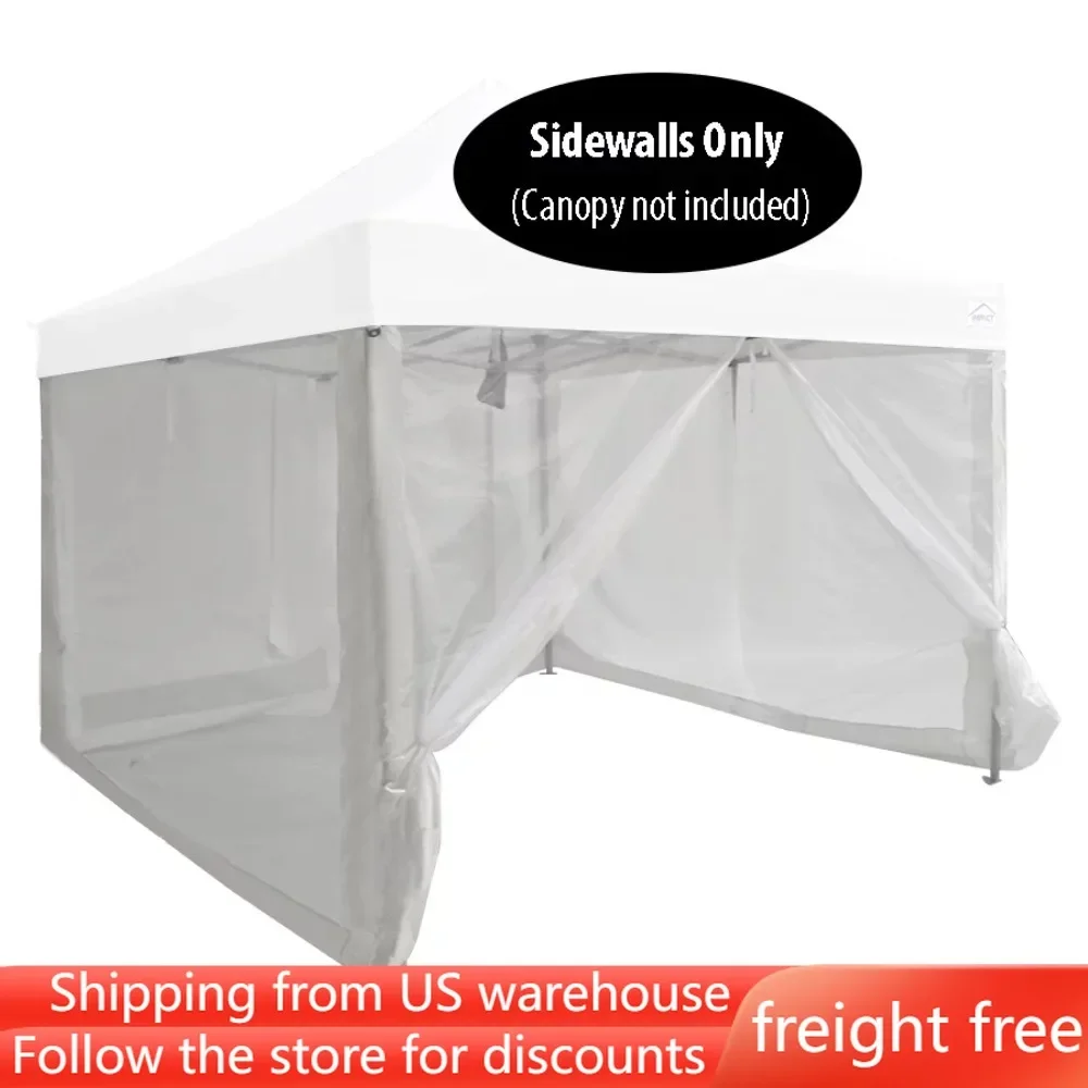 

Canopy Zippered Mesh 10' X 10' White Square Outdoor Canopy Sidewall Camping Supplies Freight Free Camping Tent Travel Equipment
