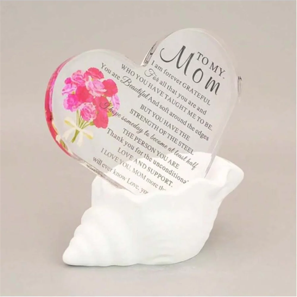 10*10cm Decorative Crafts Acrylic Mother's Day Gift, Ideal Birthday Gift For Mom, Daughter, Son, And Anniversary Souvenir
